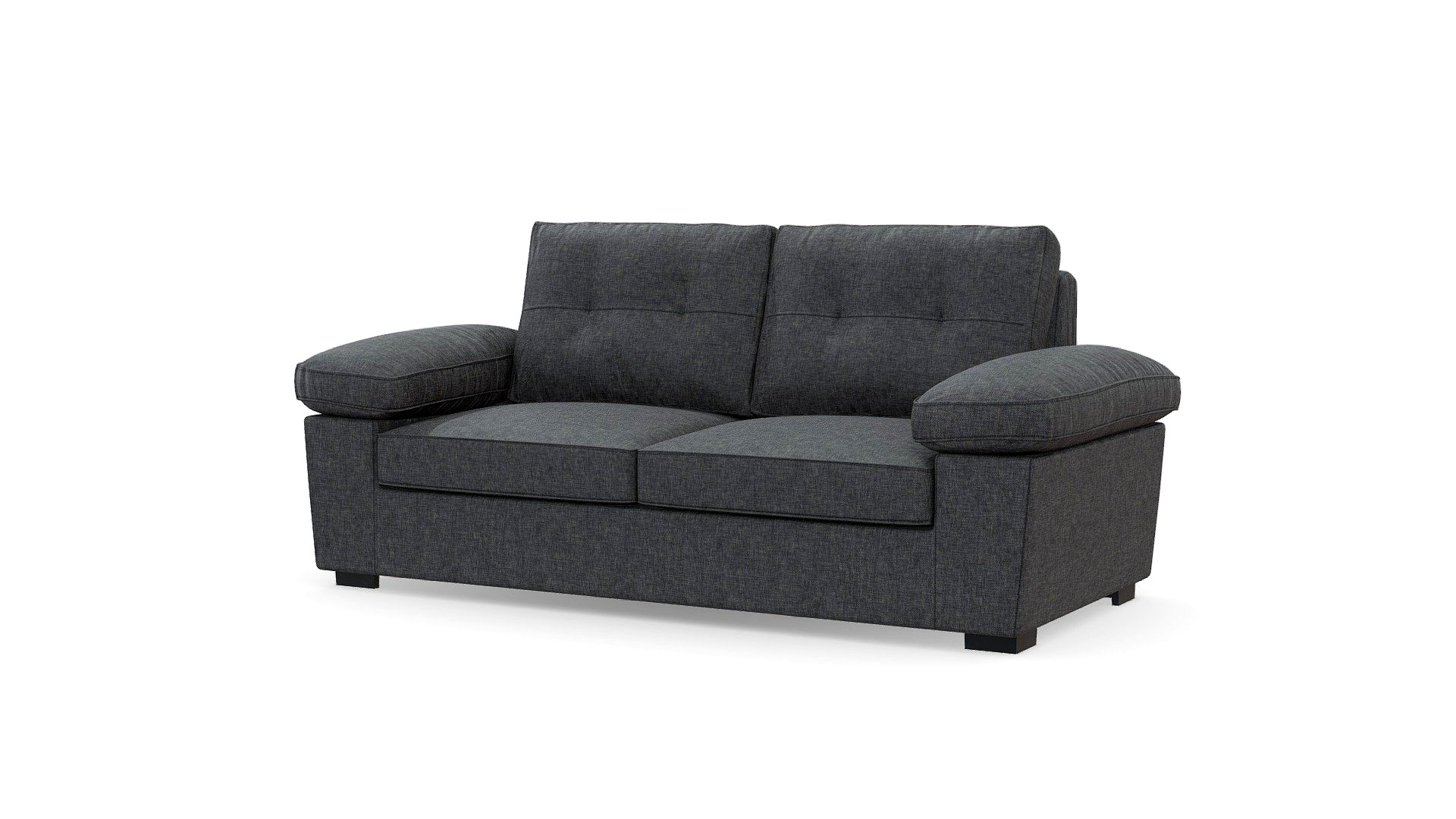 Sofá 3 puestos Fresno Gris oscuro