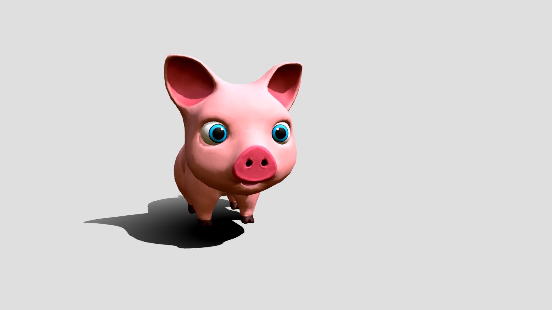 cartoon little pig