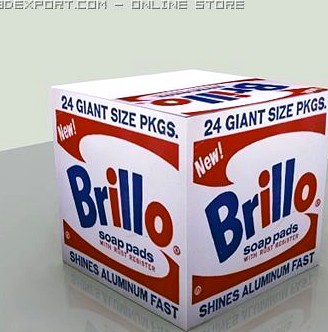 Download free Brillo Box 3D Model