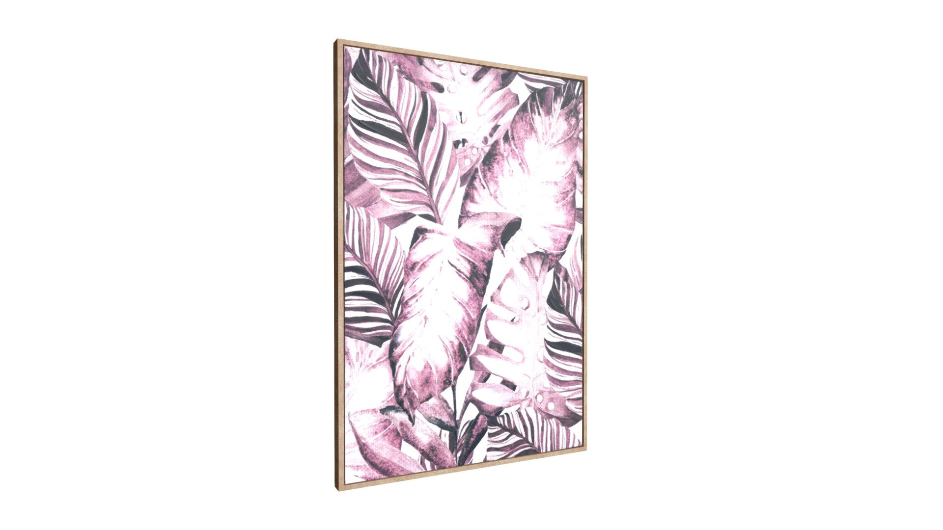 Tropical Palm Canvas Sepia - A12198