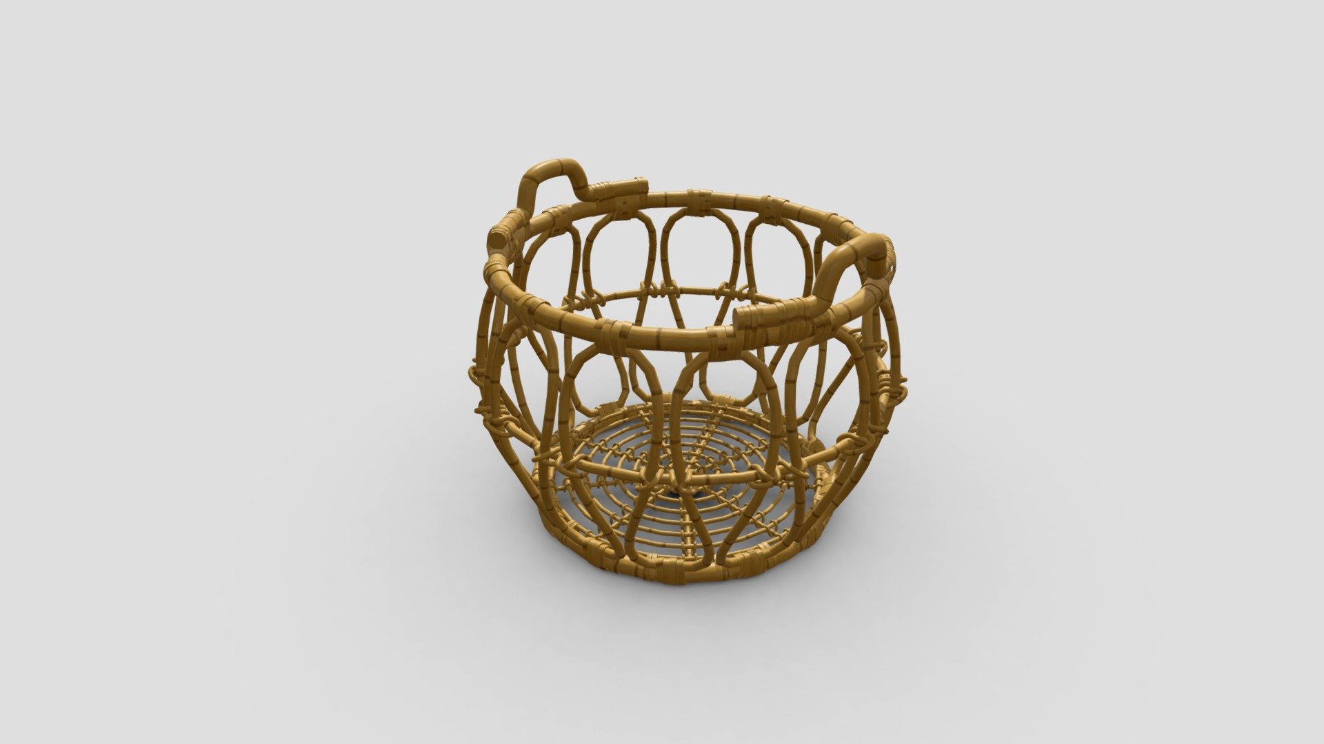 Round Braided Basket Snidad - No Scan!