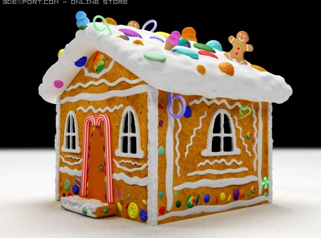 Candy House 3D Model