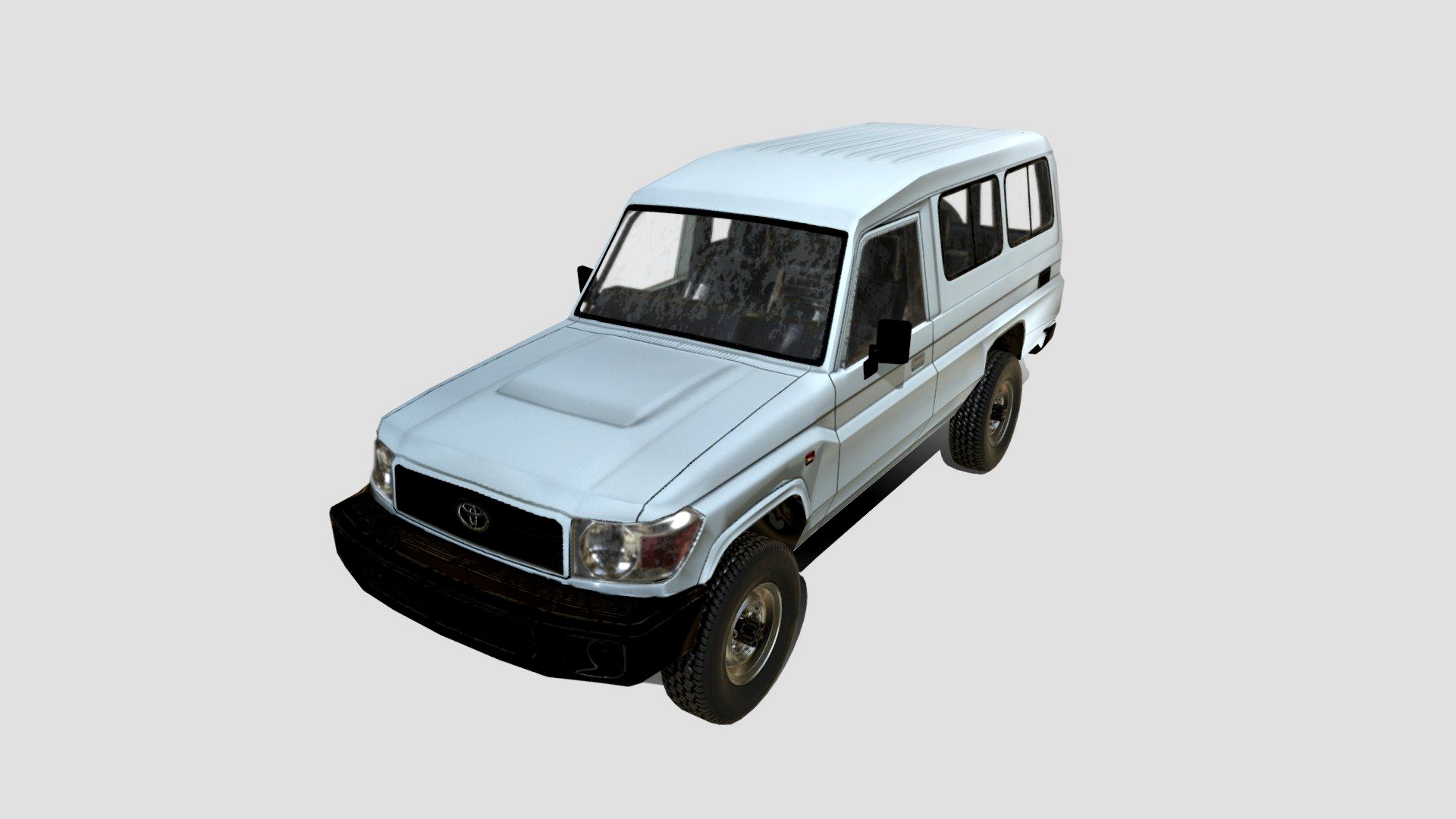 Low Poly Car: Toyota Land Cruiser Wagon