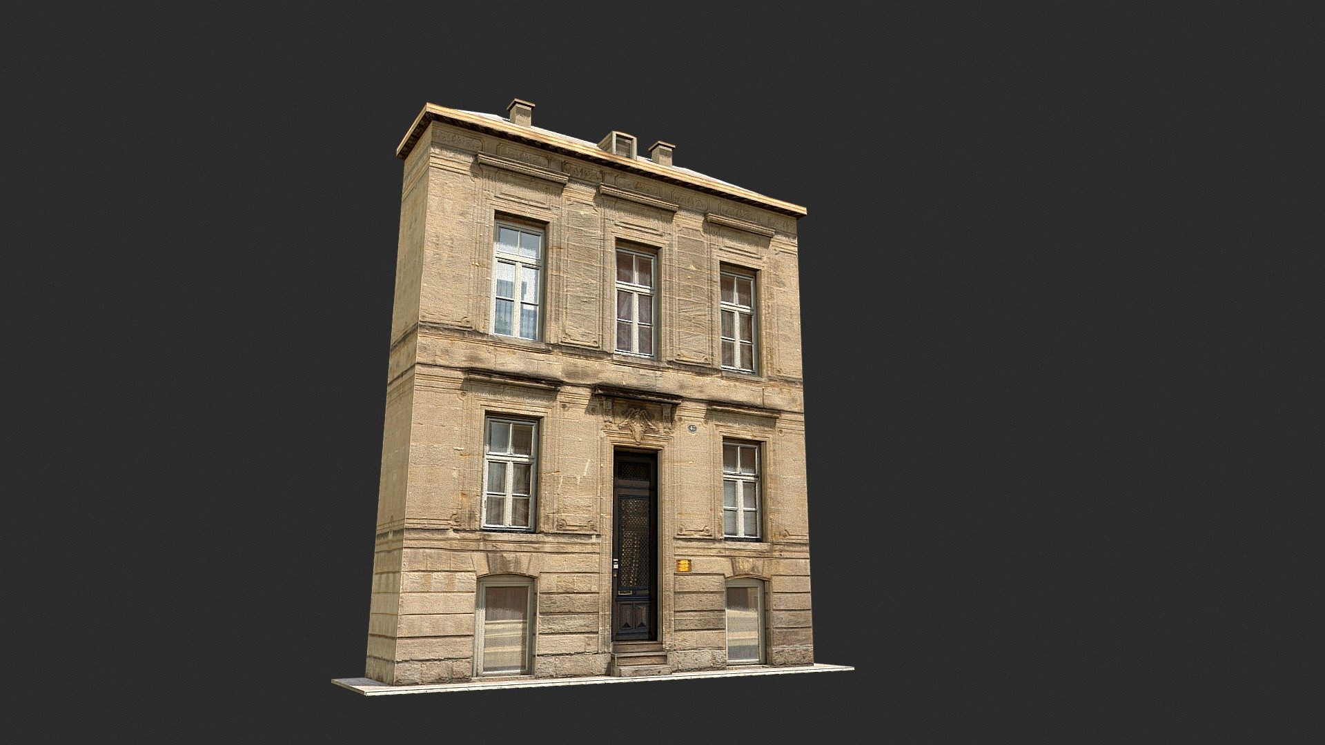 Apartment House #119 Low Poly 3d Model