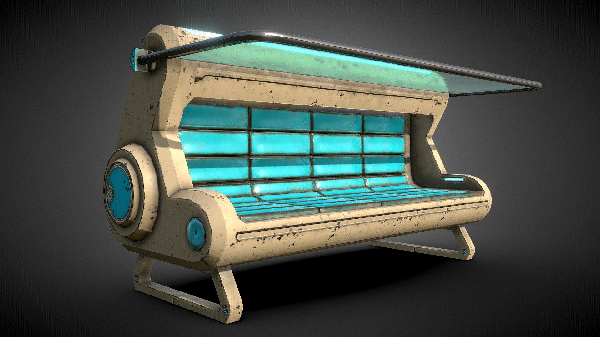 Futuristic space Bench