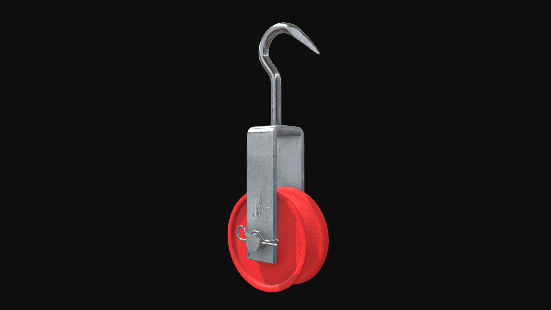 Pulley with a hook