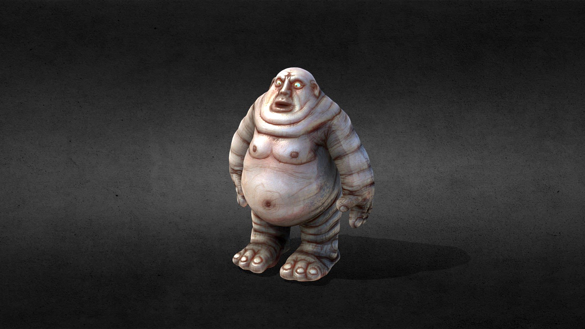 Fat giant character