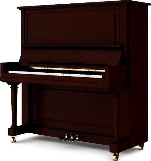 Upright Piano 3D Model