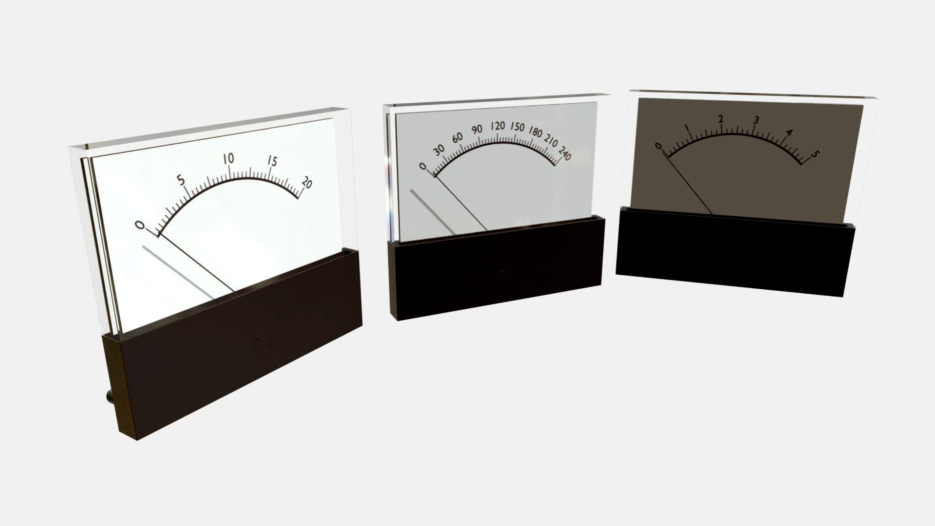 Panel mount analog voltmeters