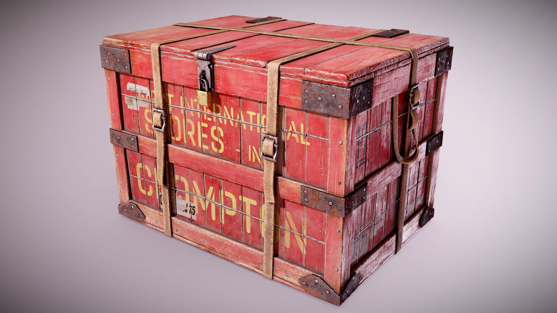 ATT - Old Shipping Crate 02 - PBR Game Ready