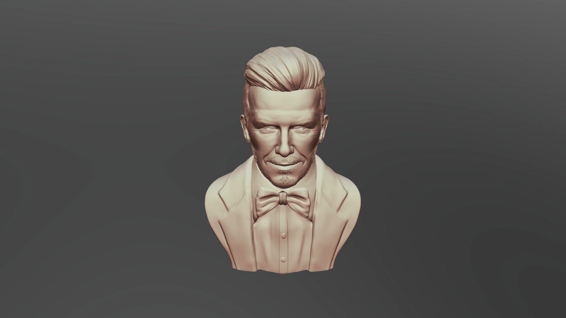 David Beckham 3D Sculpture 3D print model