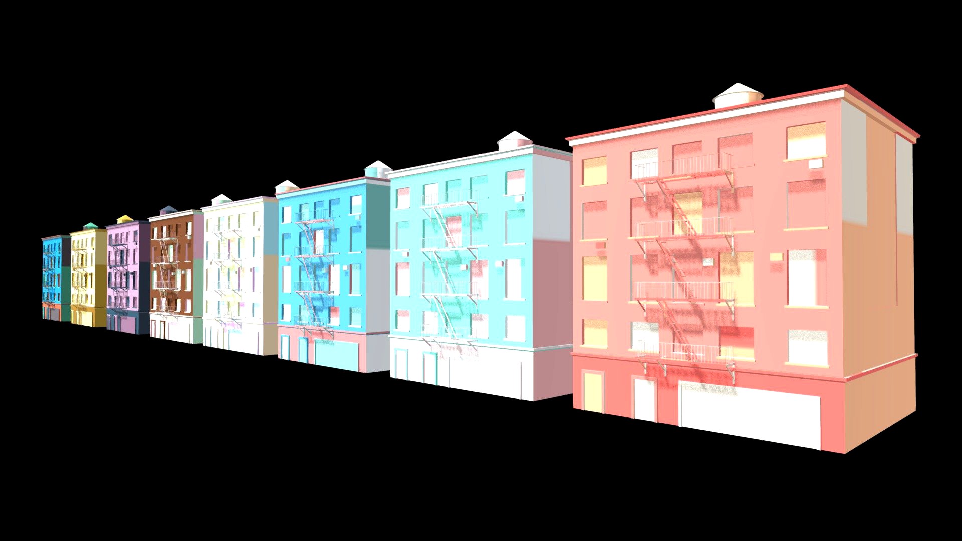 Stylized Buildings Pack 3