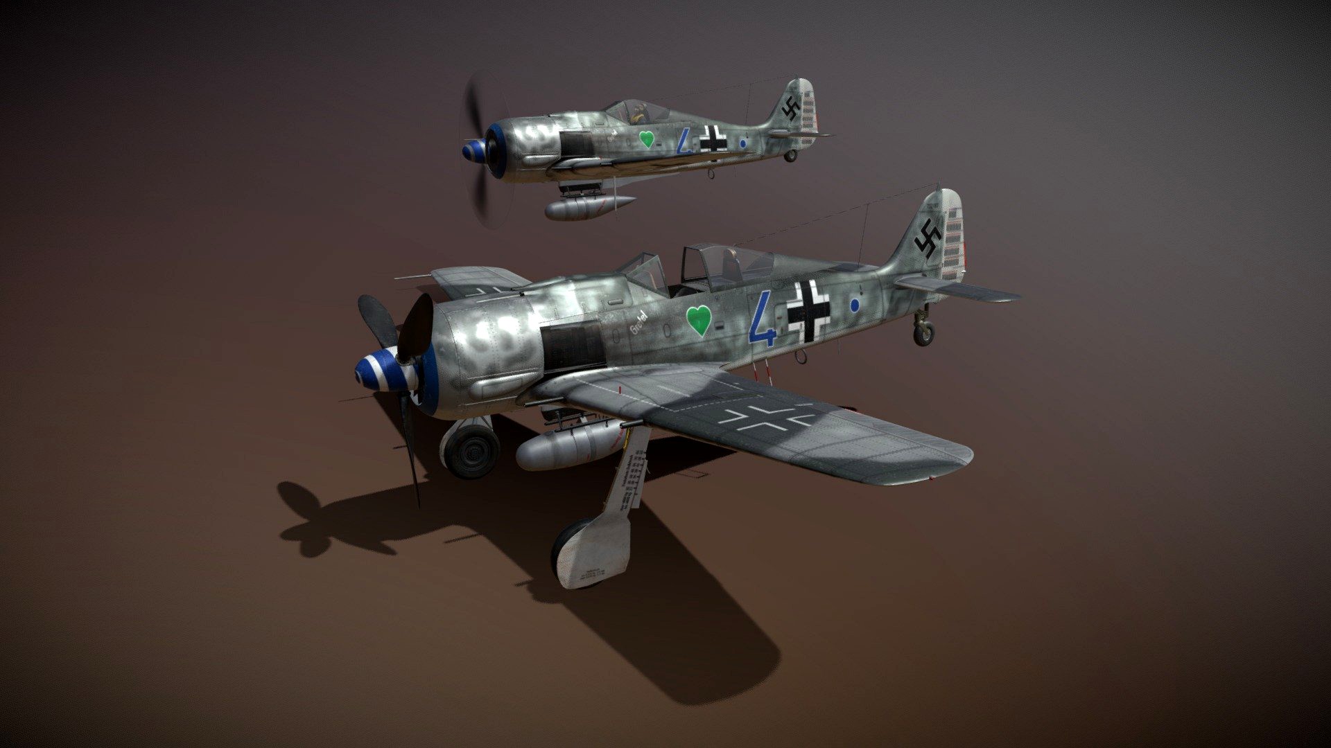 Focke Wulf - FW190 A8 - Blue 4