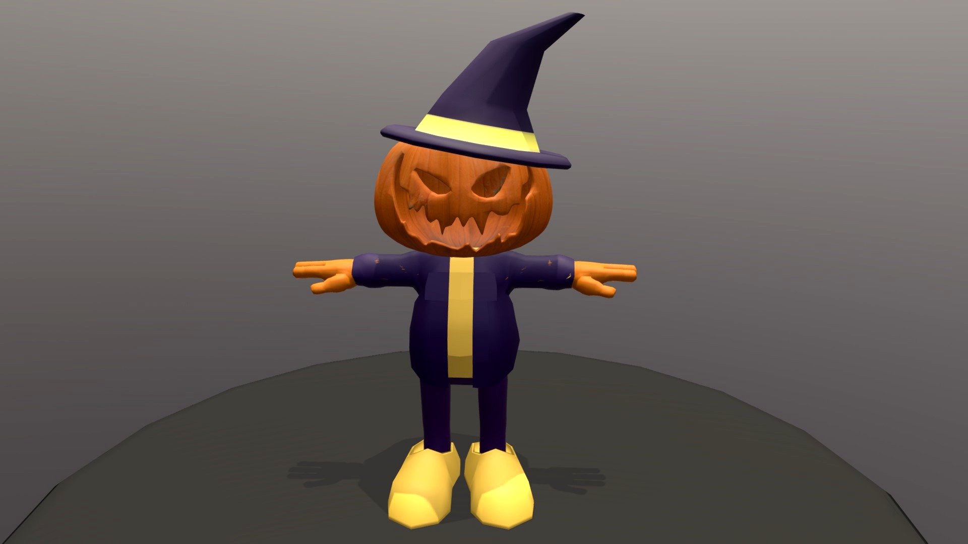 Halloween Pumpkin Character