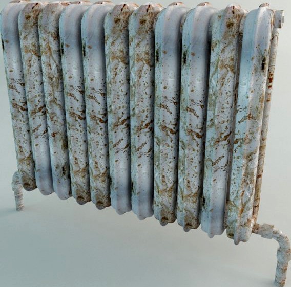 Old Radiator Heating 3D Model