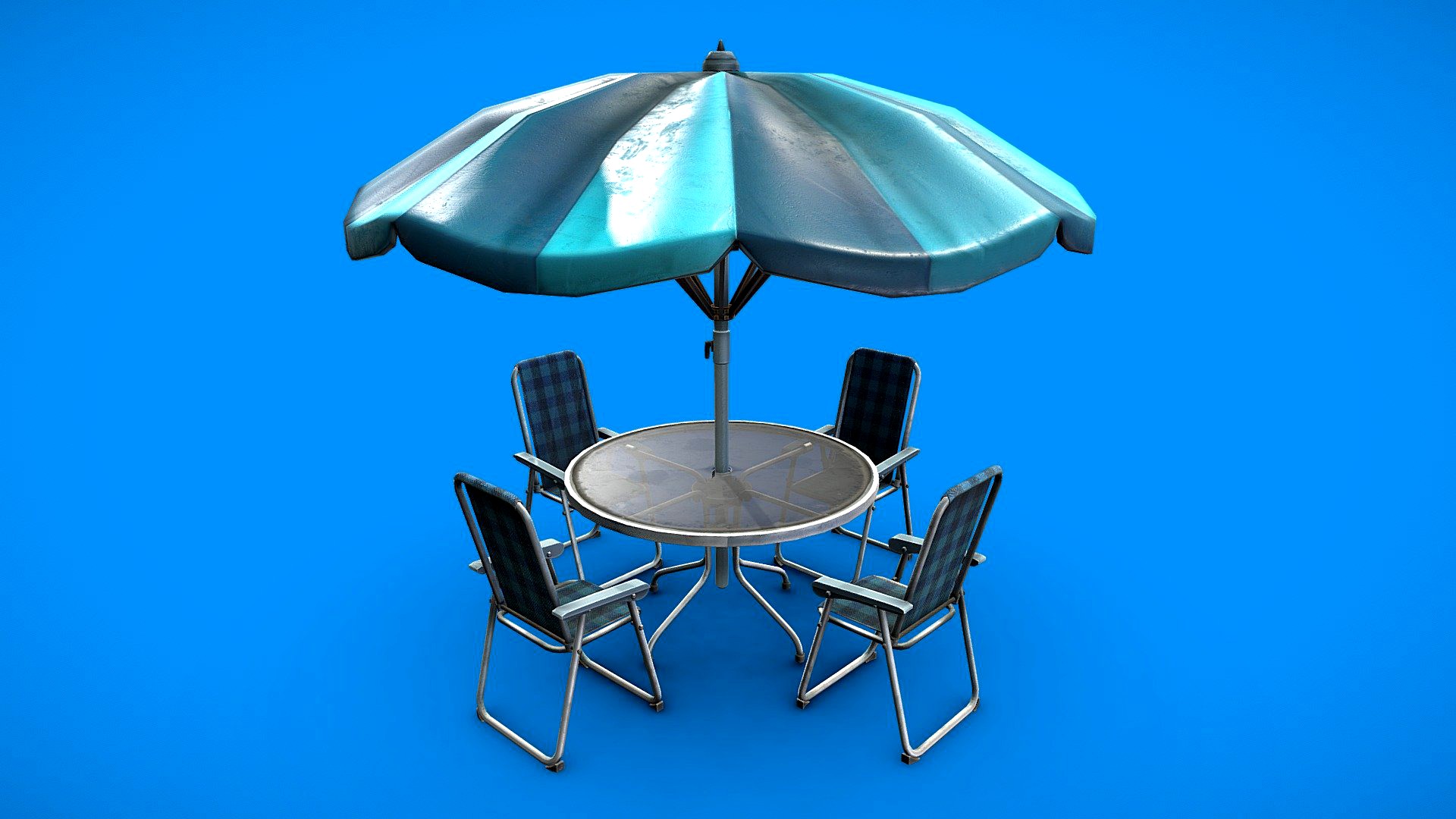 Table with umbrella
