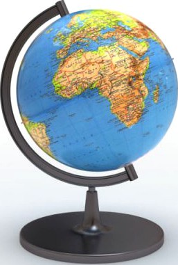 Desk Globe 3D Model