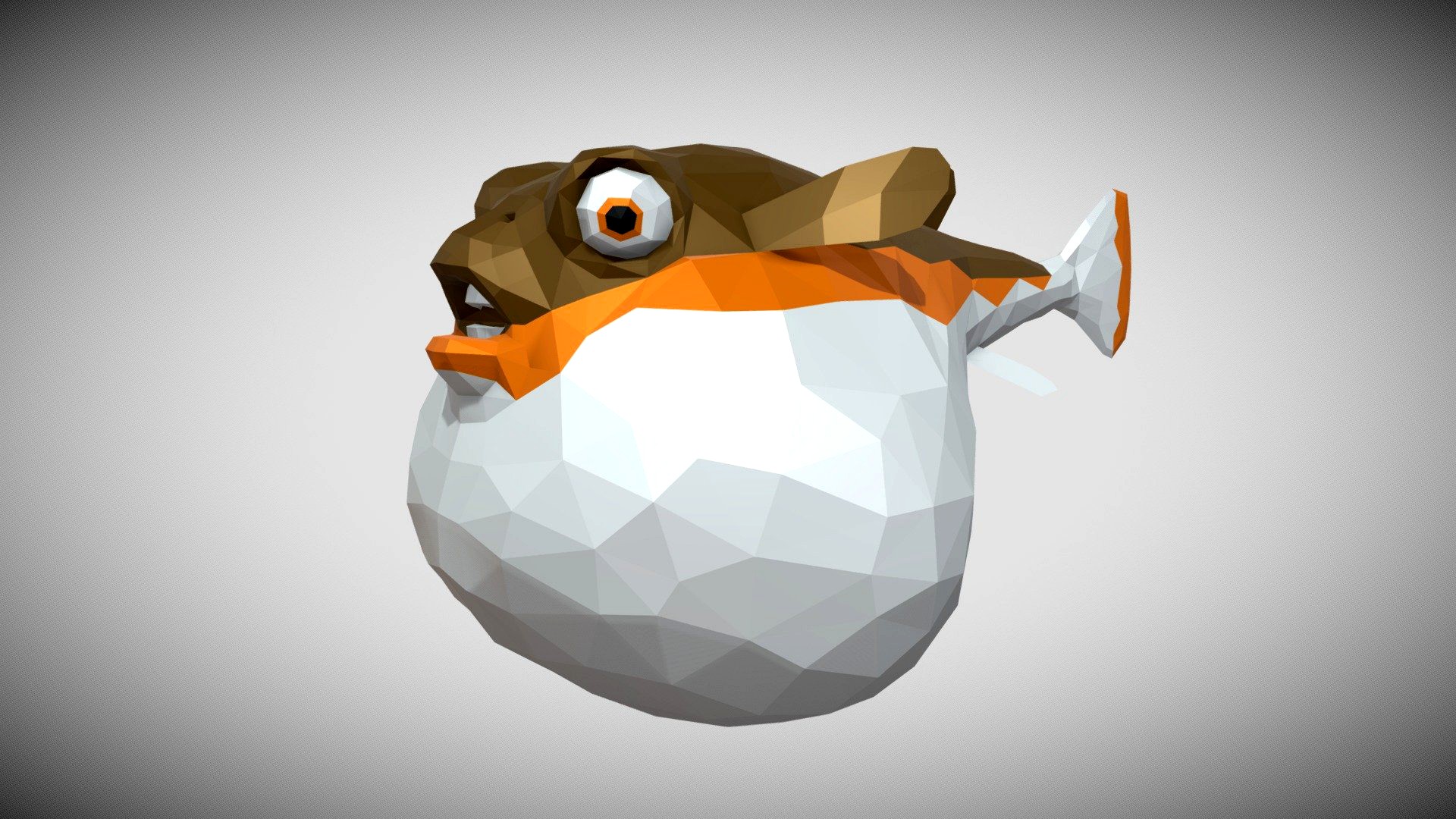 [Low Poly] Blowfish