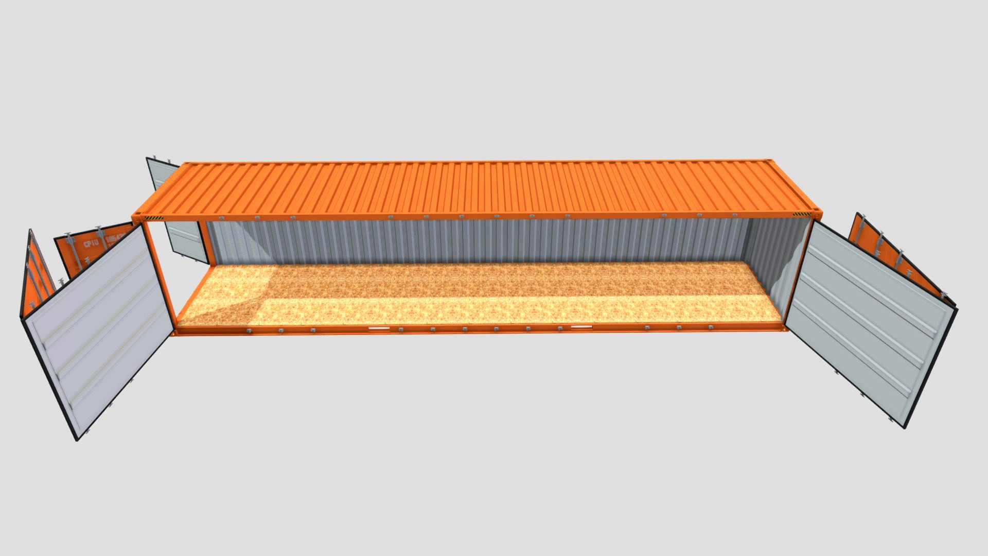 40ft Shipping Container Side Open