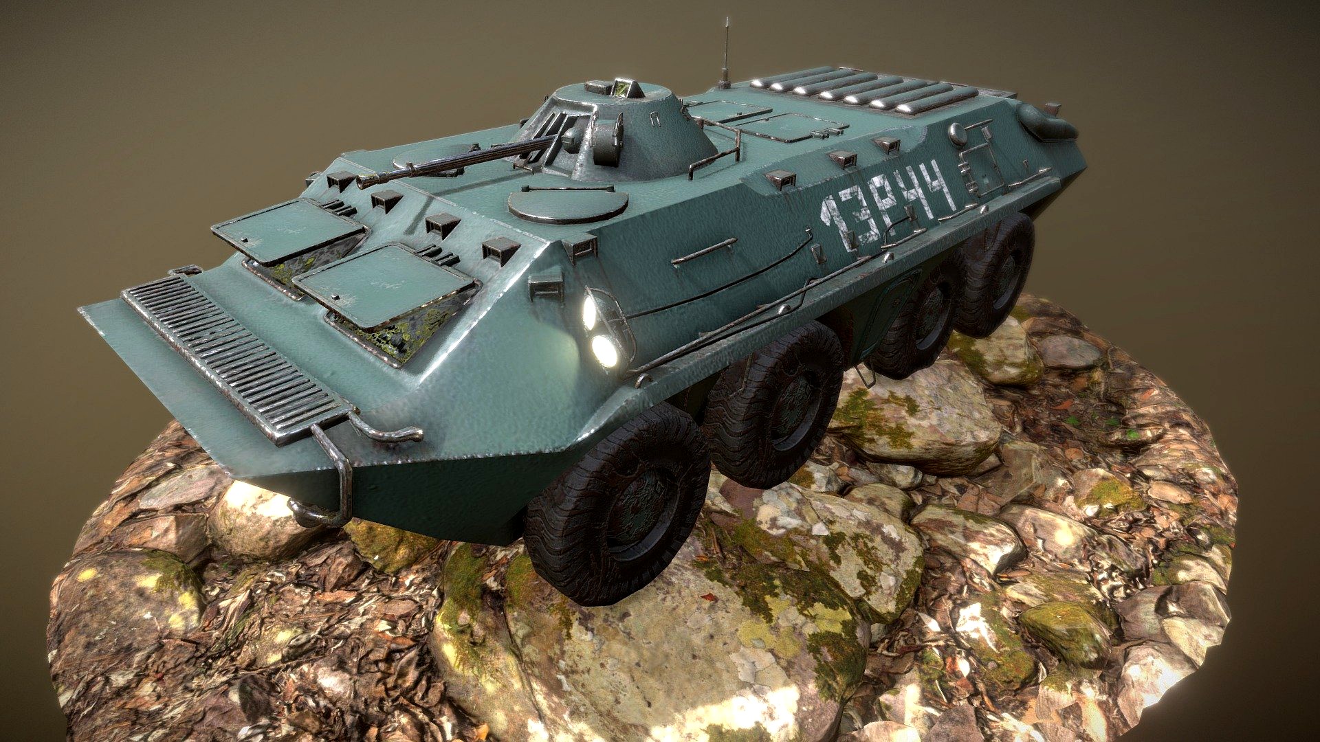 BTR70 Green [RussianWarVehicle]