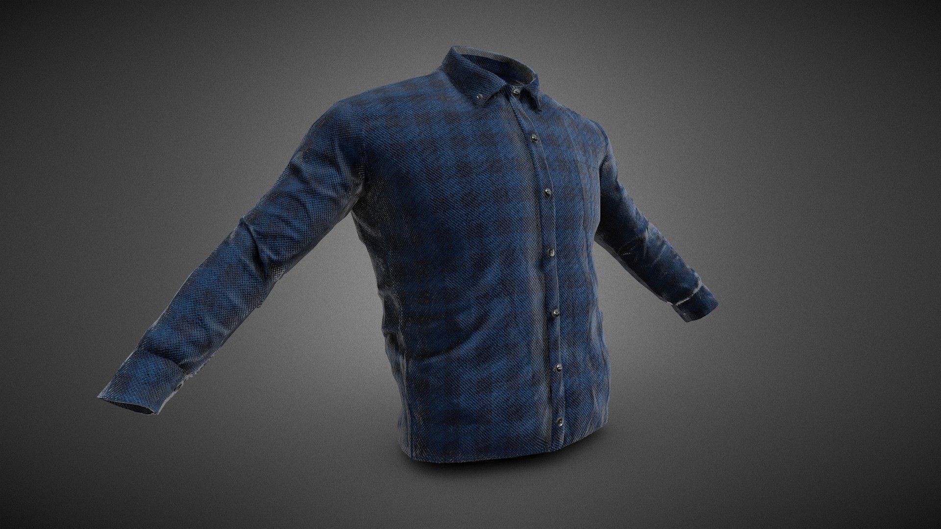 Blue Flannel Button Up Shirt