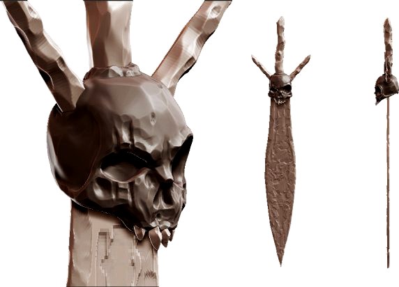Decorative sword 3D Model