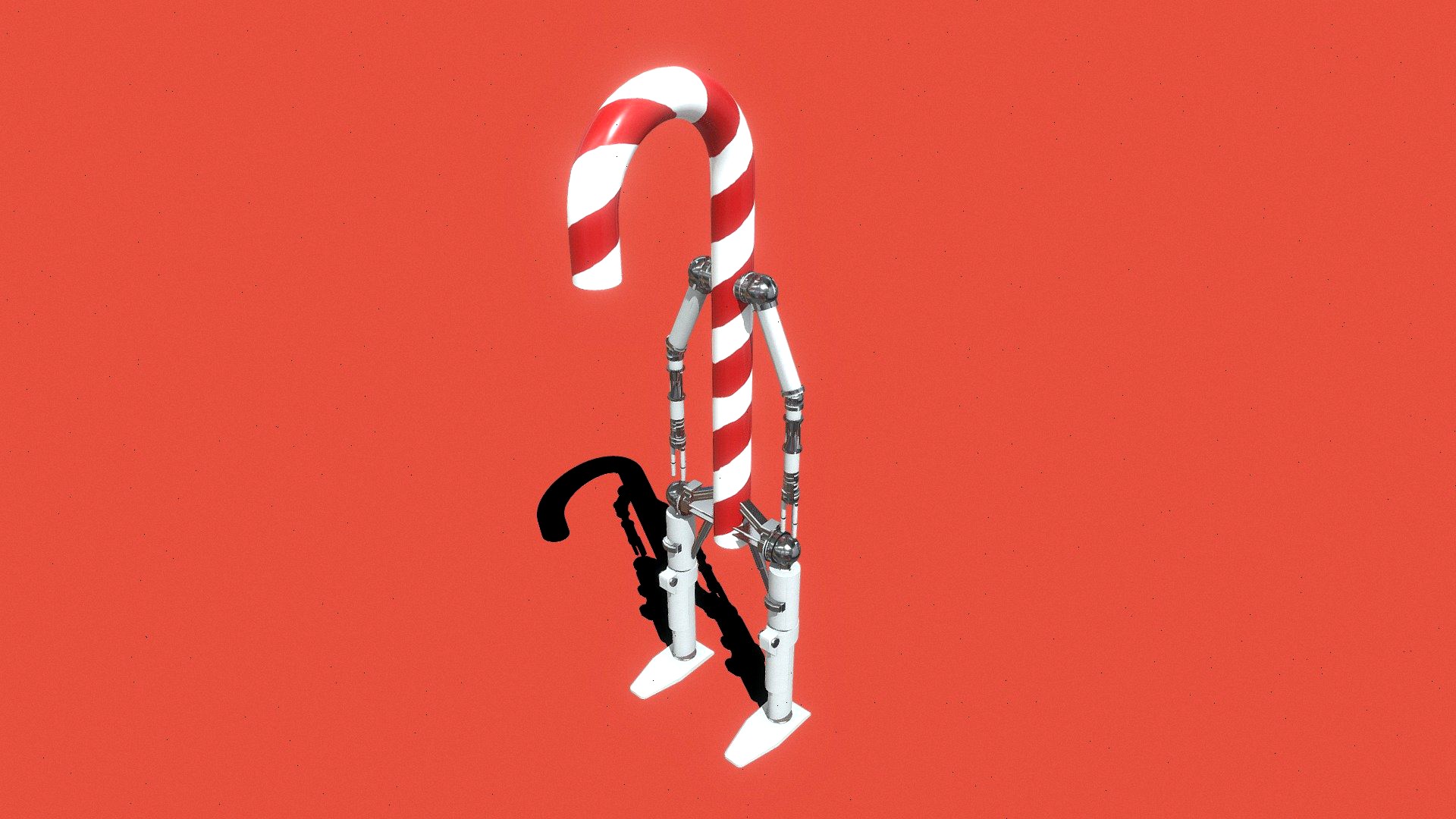 Candy Cane Robot