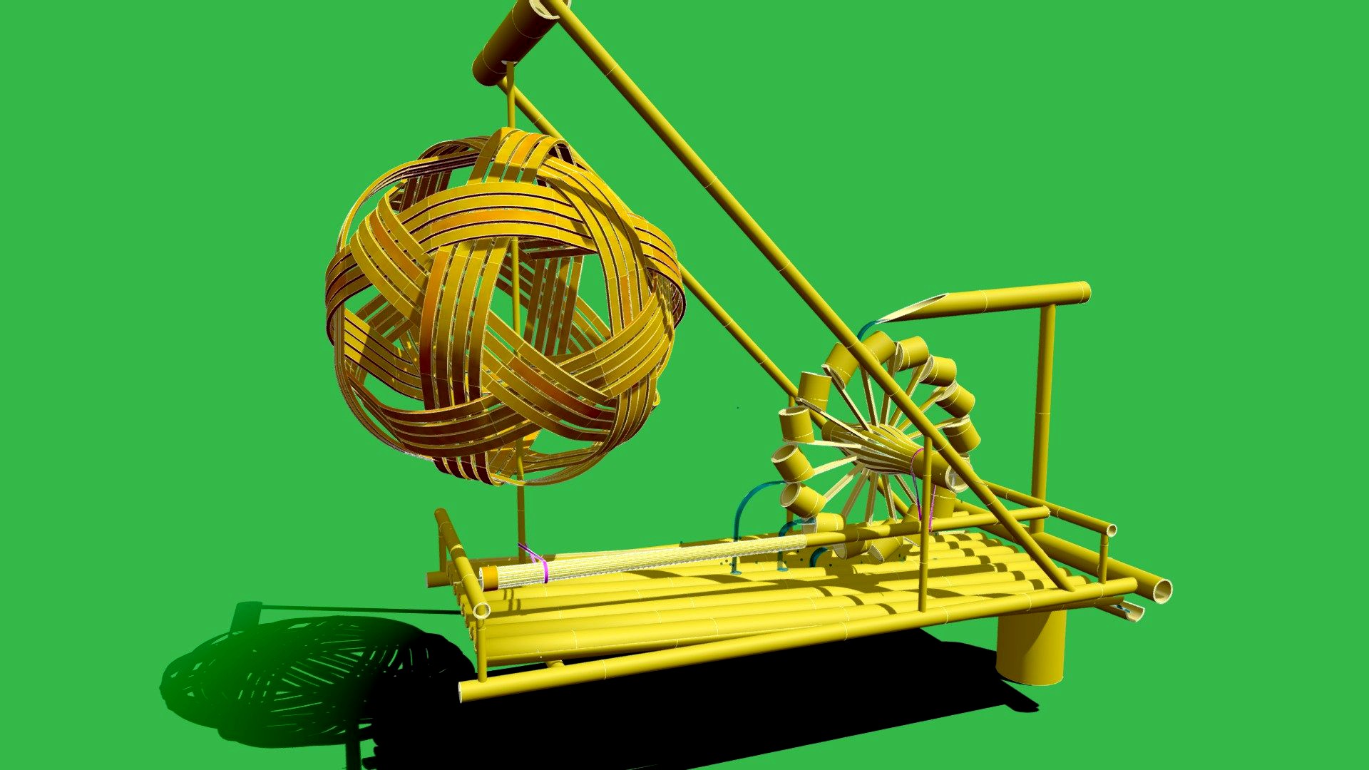 bamboo waterwheel