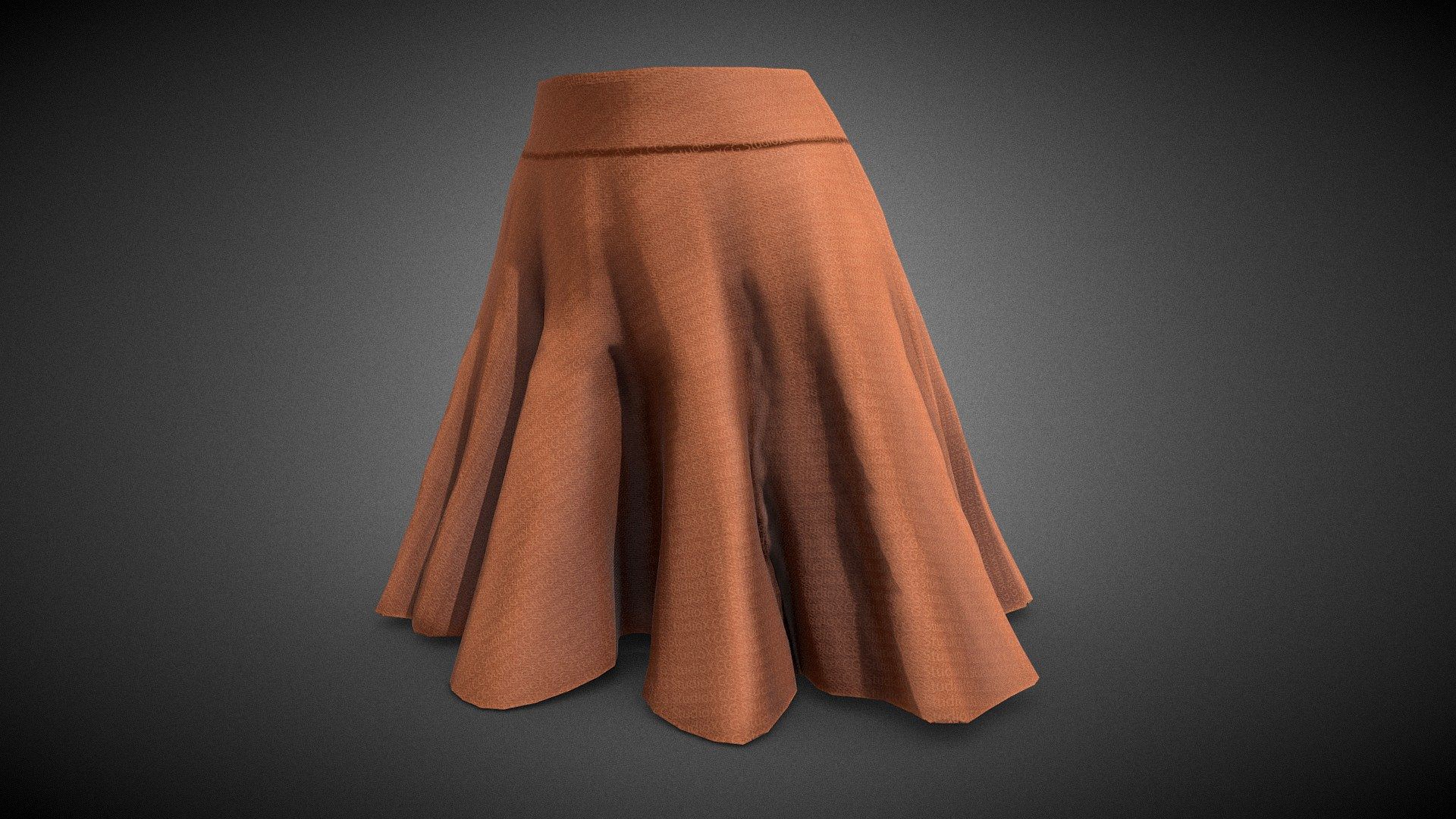 Female Brown Skirt Style 1
