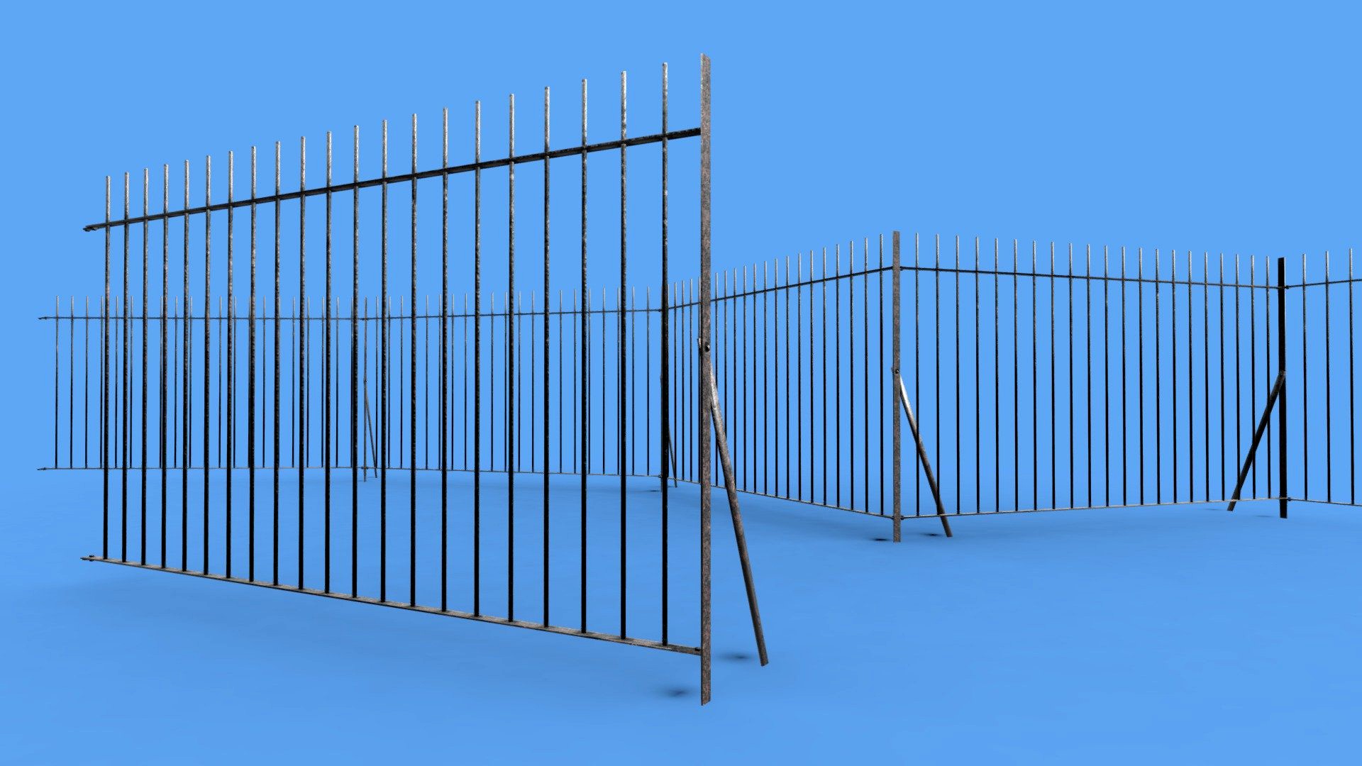 Railing Modular 3d model