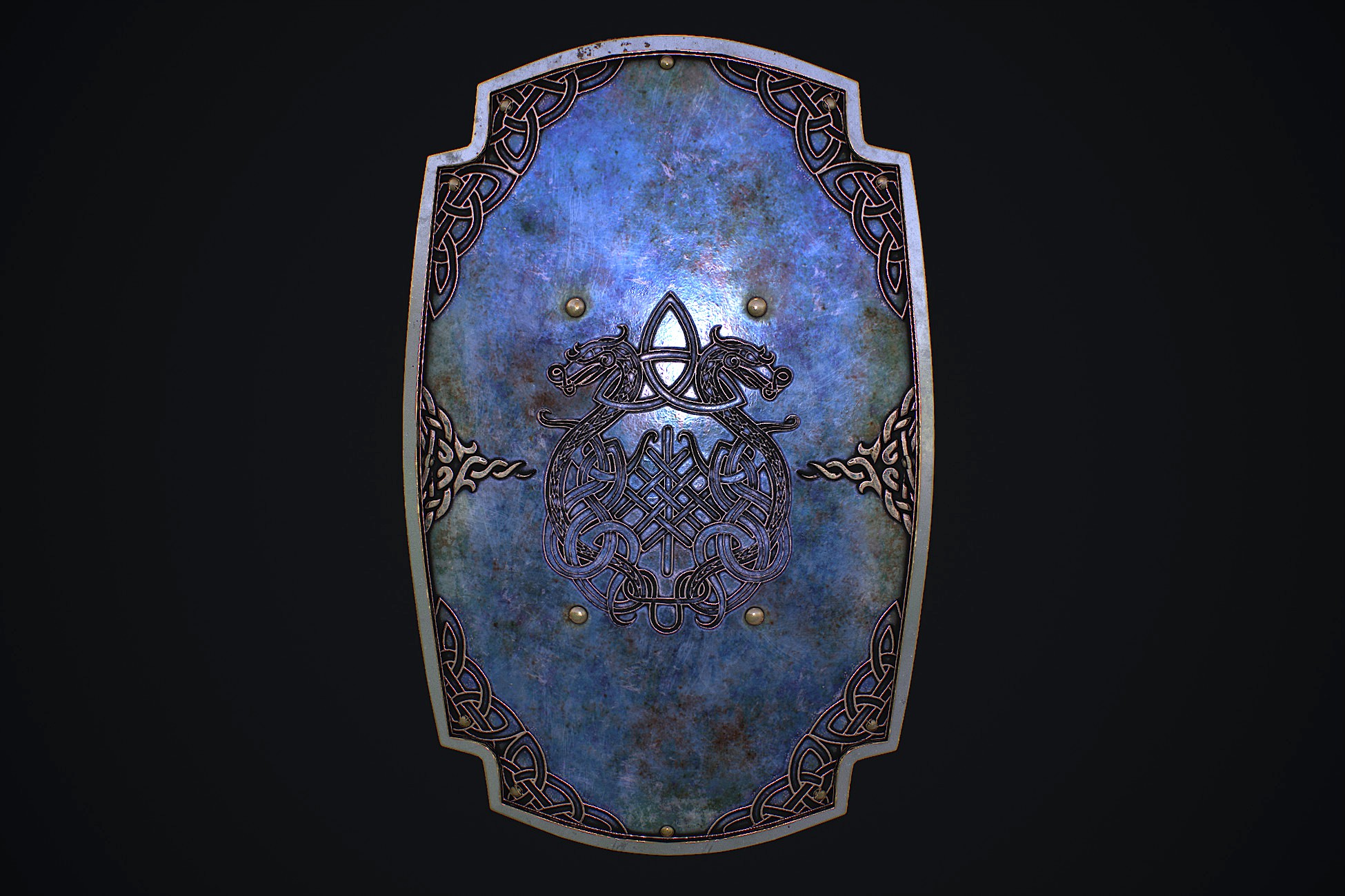 Medieval shield 3d model