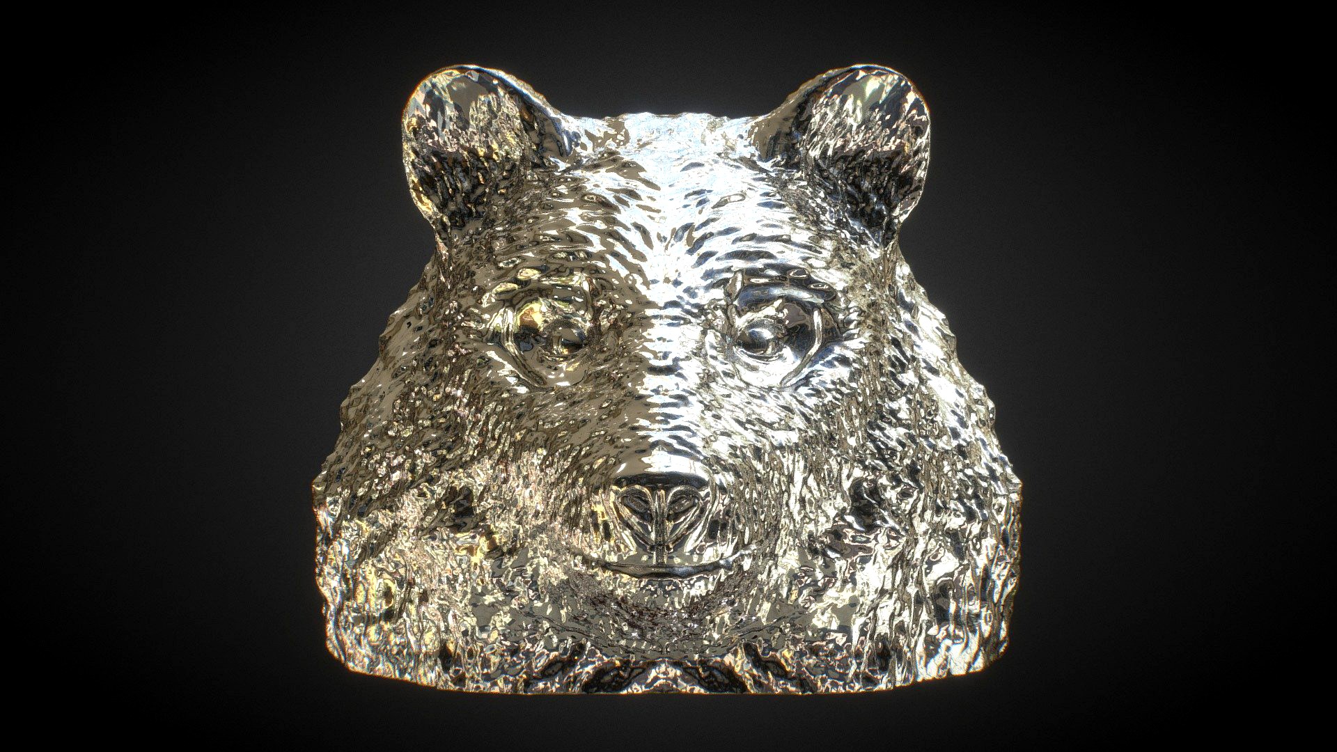 Bear Head - 3D Printable