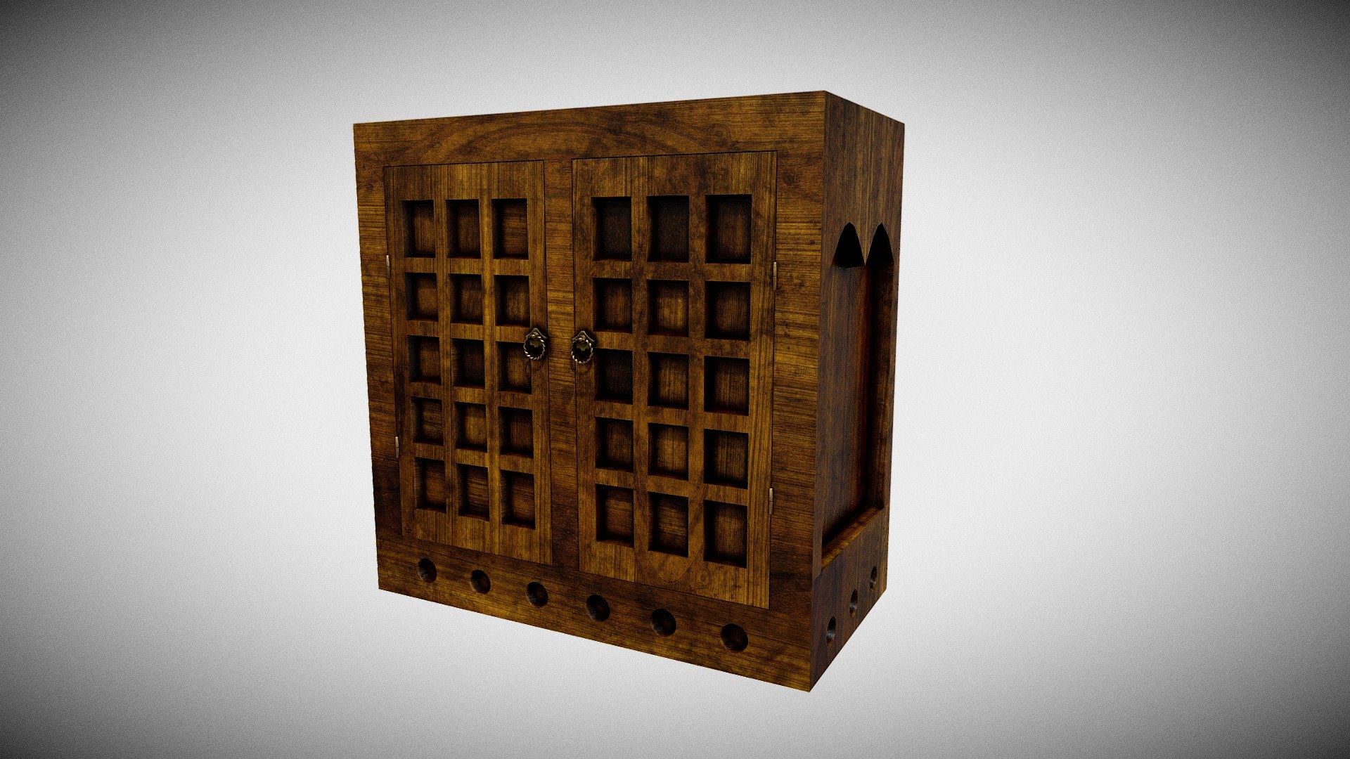 Medieval Renaissance Fantasy Cabinet 01