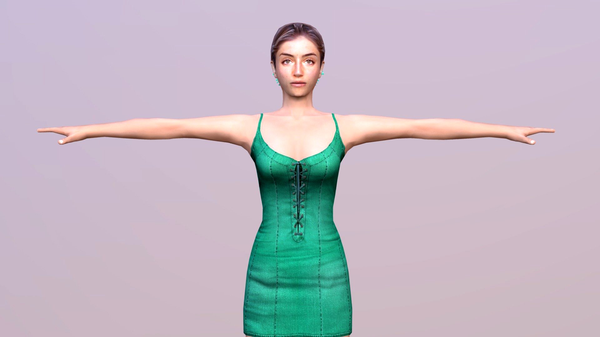 Woman 3 With 52 Animations 32 Morphs