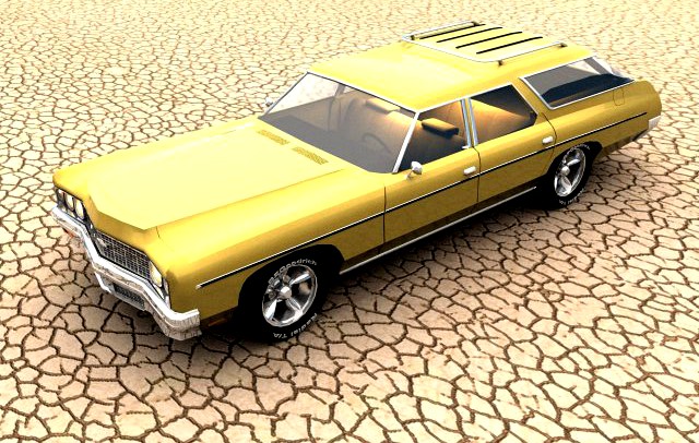1973 Chevrolet Impala Wagon 3D Model