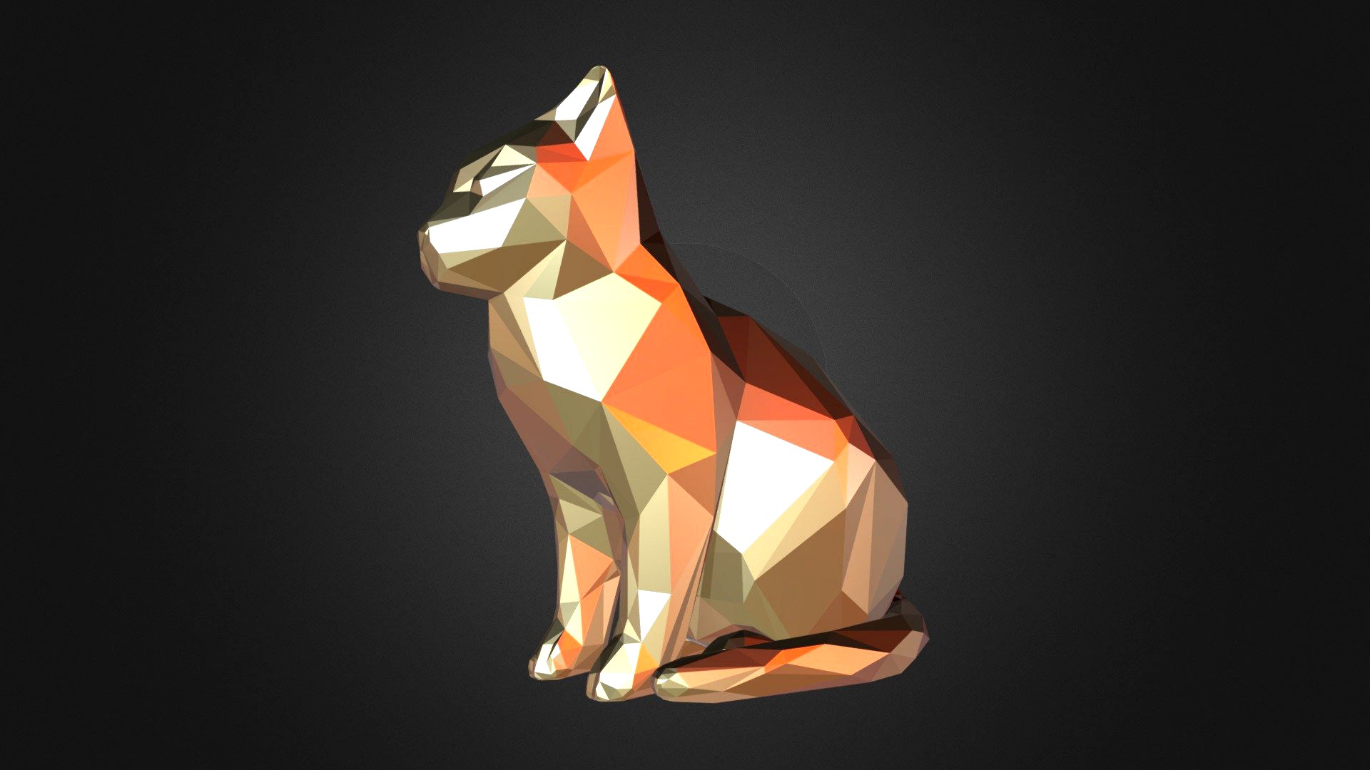 CAT LOWPOLY