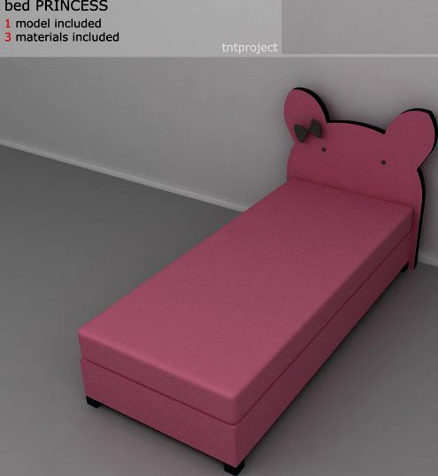 Children bed PRINCESSA 3D Model