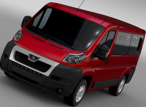 Peugeot Boxer Window Van L1H1 2006-2014 3D Model