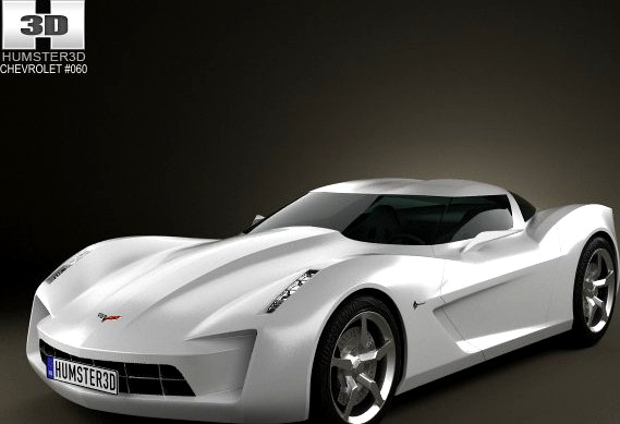 Chevrolet Stingray concept 2009 3D Model