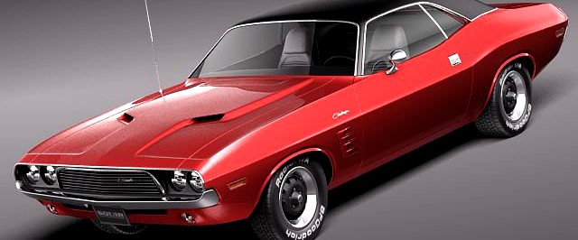 Dodge Challenger 1972 3D Model