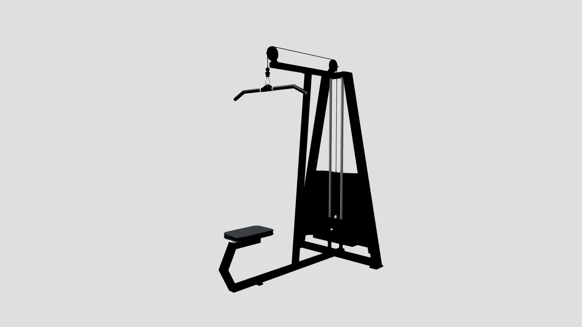 Lat pulldown machine