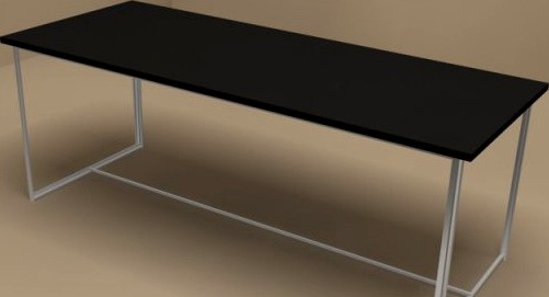 Moka table by Flexform 3D Model
