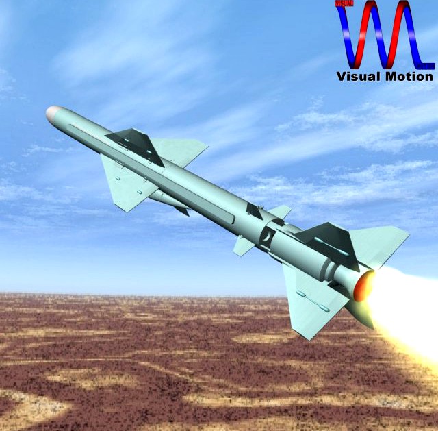 Iranian Noor Cruise Missile 3D Model