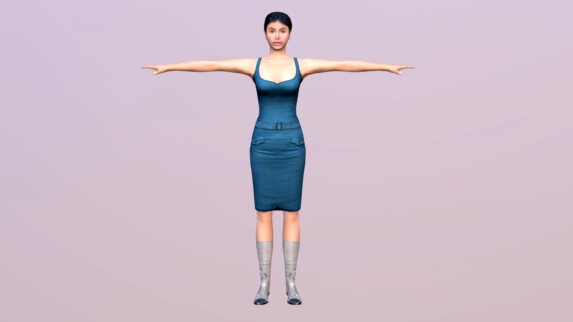 Woman 12 With 52 Animations 32 Morphs