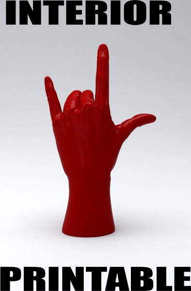 HandROCKprintable 3D Model