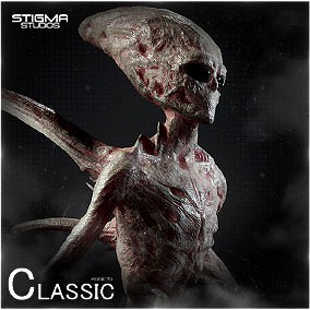 Grey Alien 05 - Classic Assets + Extra