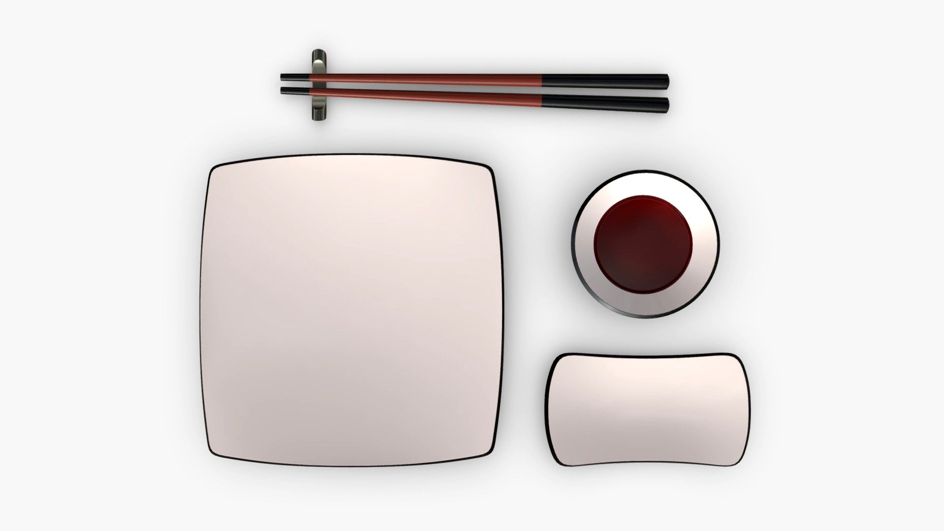 Sushi dinnerware 01