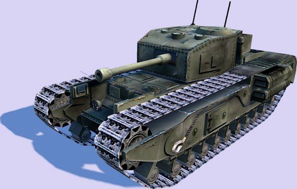 Churchil tank 3D Model