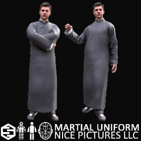 Man - Martial Uniform 5 - Modular - Rigged