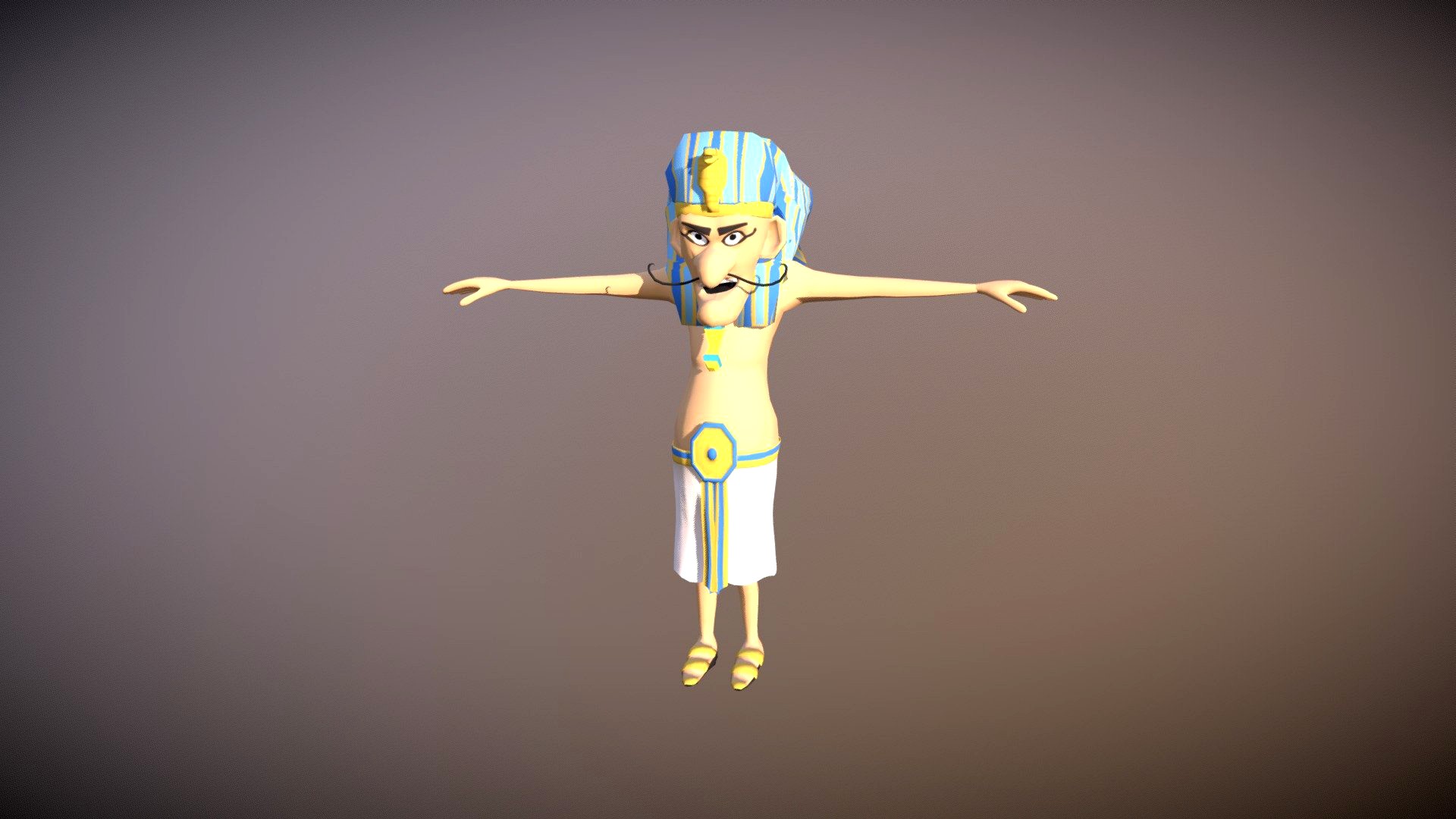 King Tut cartoon Style